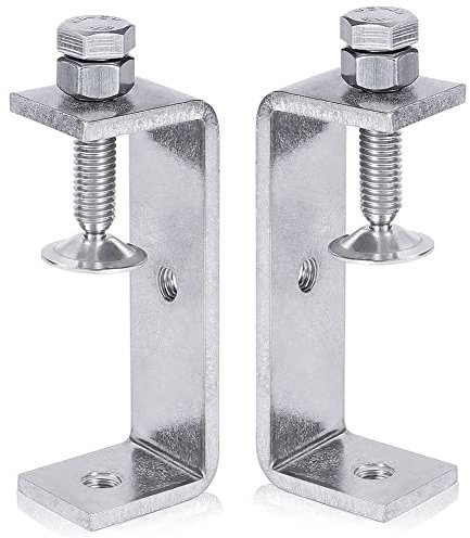 VEMART Metallklemme, robuste Klemme, C-Klemme, Holzbearbeitungsklemme mit breiten Backenöffnungen (65 mm), 2 Stück