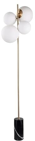 WAGLOS Lampadaires Lampadaire Nordique Fer Art Lampe à Poteau Haut avec 4 Abat-Jour Lampe de Lecture avec Base en marbre lampadaire décor Lampe sur Pied Conception exquise