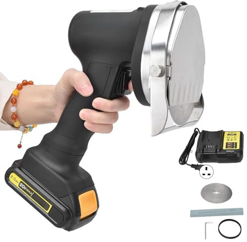 Electric Kebab Slicer, Hand Held Electric Kebab Cutter, Adjustable Thickness 0~8mm, for Cutting Turkish Kebab Lamb Shawarma Doner, for Restaurants, Roast Meat Shops, Snack Bars