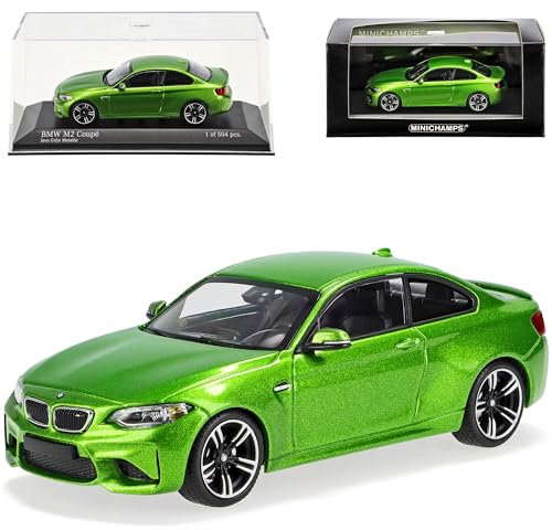 Generisch B*M*W 2er F22 M2 M Coupe Java Grün Metallic Modell 2013-2021 Version Ab 2016 limitiert 1 von 504 Stück 1/43 Minichamps Modell Auto