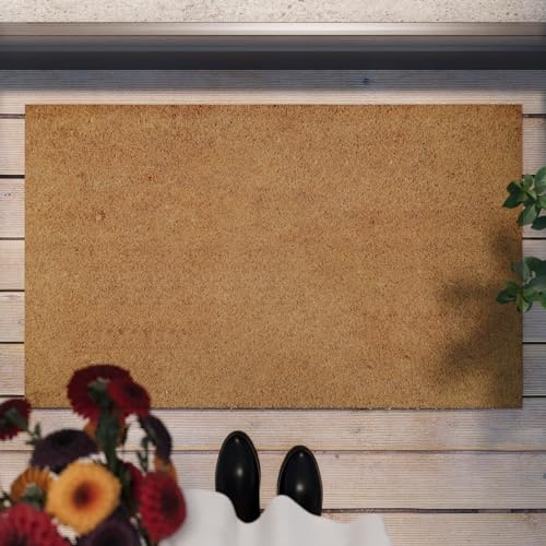 Coco Mat – Stylische Kokos-Fußmatte von WECONhome für den Innen- und Zwischenbereich (40 x 60 cm, Natur)