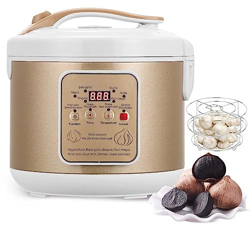 Moongiantgo 6L Black Garlic Fermenter, Automatic Intelligent Control Garlic Fermented Maker Natto, Yogurt, Kimchi, Wine Fermenter Machine, Garlic Cooker Pot with Precise Time Temperature Control, 220V