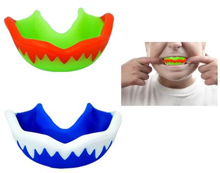 SHAPEPOTY Pack De 2 Protège-Dents De Boxe, Protège-Dents Pour Arts Martiaux, Protège-Dents Pour Boxe Et Rugby