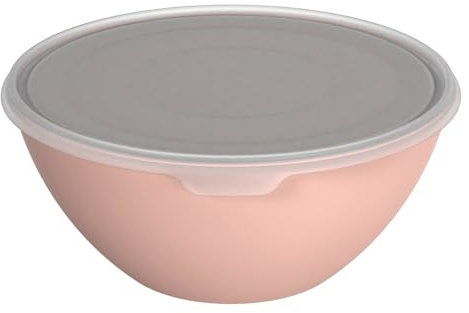 Rotho Schüssel mit Deckel Caruba, 8 l meadow rose, Frischhaltedose Schale