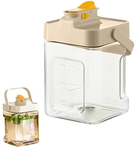 Botella de agua para nevera - Hervidor de agua fría con grifo portátil, cubo de bebidas para heladera para café, té, zumo, refrescos y leche