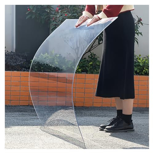 ZHZHXR Placas de Policarbonato, Hoja de Plástico Transparente Ligero, Placas for Invernaderos for Techos, Cocheras, Solarios y Cerramientos (1.56x3m)
