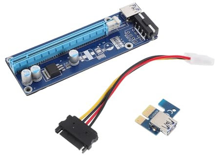 Artibetter Pci-e to Extender Card Pcie Mining Riser Adapter Gpu Riser Double Running Light Plug and Play