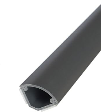 Corner Cable Management Kit Electrical Wire Cover for Floor Baseboard Ceiling Cord Hider Wire Concealer Raceway Trunking Gray 17mm x 10mm x 17mm