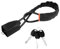 Naisfei Steering Wheel Lock, Steering Wheel Lock Seat Belt Lock Universal Anti Theft Device Car Lock Car Theft Prevention with 3 Keys for Car Security Fit Most Vehicles Truck SUV Van(Black)
