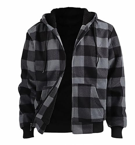 Meine Bestellung FüR Herren strickjacke mit kapuze holzfäller jacke gefüttert sweet jacke herren teddy jacke herren mit kapuze derbe jacke herren winterjacke