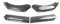 WEFOLCC Für R&enault Für Clio 4 5 RS GT 1993-2021 Auto-Frontstoßstange Kinnlippenspoiler Karosserie-Kits Splitterrock Diffusor-Schutzschutz Frontspoiler(Carbon Look)