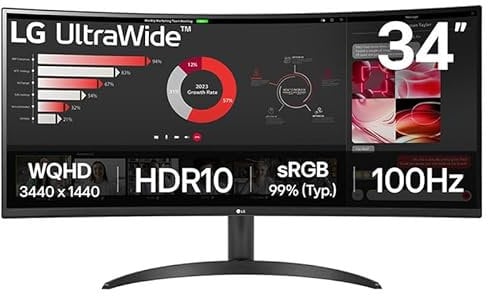 Monitor LG 34WR50QK-B 34' 50-60 Hz Wide Quad HD