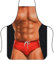 WOO LANDO Delantal de cocina y delantal para barbacoa para hombre, 73 x 57 cm, divertido regalo para barbacoa, Beachboy, M