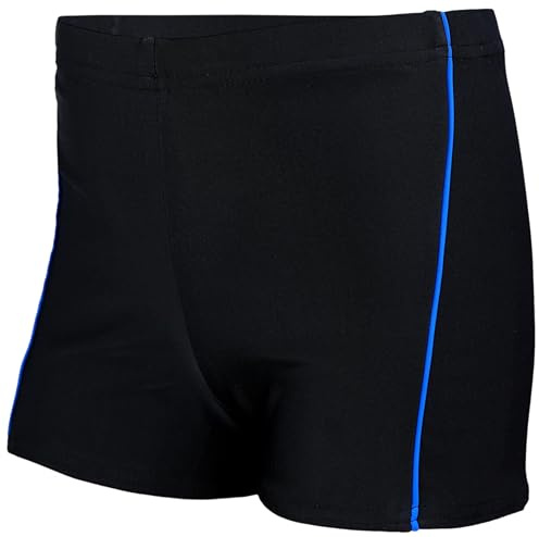 Aquarti Jungen Badehose mit Motiv, 022 Schwarz/Blau, 152