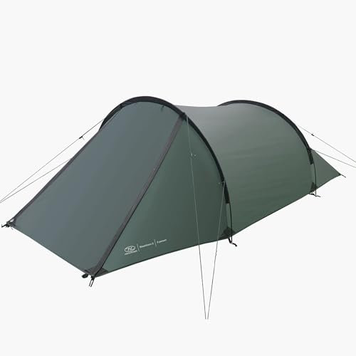 Highlander Blackthorn 2 GEN2 Scarab Green Ultra-leichtes 2-Personenzelt, Tunnel-Zelt mit kleinem Packmaß, wasserdicht & Winddicht für Trekking, Camping, Outdoor, Wandern, Backpacking