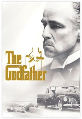 OLFCESPP Filmposter The Godfather (22) auf Leinwand, Wandkunst, Dekordruck, Bild Gemälde für Wohnzimmer, Schlafzimmer, Dekoration, 20 x 30 cm