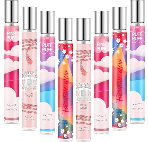 Premium Women Perfume Gift Set - 8 Pcs Mini Perfume for Women Long Lasting Eau de Parfum,35ml Each - in Sweet Floral & Fruity Scent, Travel Friendly, Pamper Gifts Set, Birthday, Xmas Gift for Her