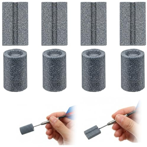 SHENLIU 8 Pack Dart Sharpener Stone, V-Sharp Dart Point Sharpener | Wear-Resistant Sharpening Stone Darts Accessories for Easy Deburring and Polishing Tool