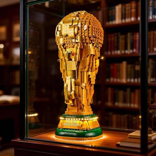YEABRICKS - Kit de lumières LED pour Lego - 43020 Éditions Ensemble Coupe du Monde FIFA Officiel, Modèle de Briques Trophée (Ensemble de Construction NON Inclus)