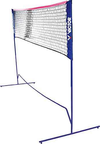 VICTOR Mini Badminton Netz -höhenverstellbar mit Tragetasche- für Federball, Tennis, Volleyball und Fußball-Tennis, 859/1/0