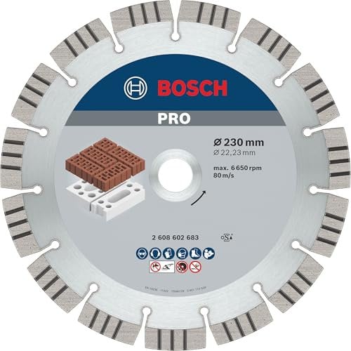 Bosch Professional Diamanttrennscheibe Best für Abrasive, 230 x 22,23 x 2,4 x 15 mm