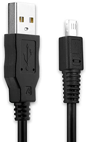 subtel Camera USB Cable Replacement for Kodak EasyShare DX6490 DX7590 CX7430 LS743 DX4530 CX7525 CX7300 CX6330 Charger 1.5m Lead Fast Charging Data Cable File Transfer - Black