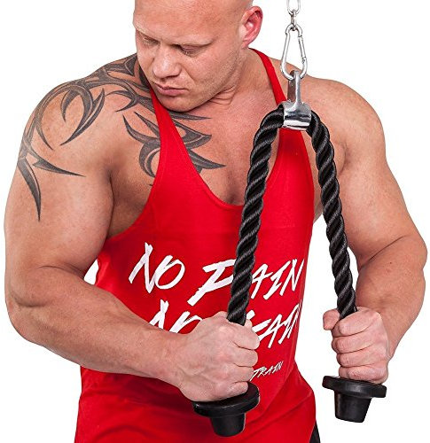 per Tricipiti G15 - Corda da Allenamento per Allenamento Tricipiti - qualità Studio - per Allenamento Tricipiti-Corda per Forza Sport & Body Building/Fitness Studio