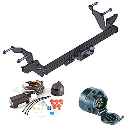 Gancio di traino con fascio a 7 poli | Citroen Jumper / Peugot Boxer / Fiat Ducato dal 2006 | collo di cigno smontabile con strumento