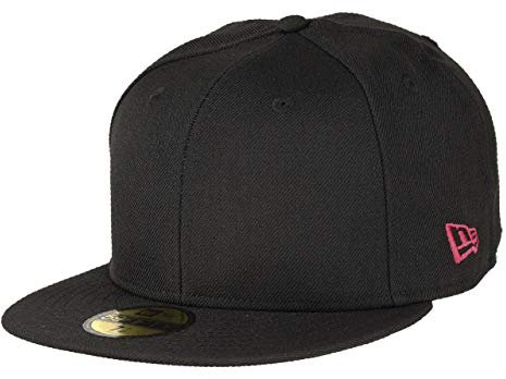 New Era Blank Black/Strawberry 59Fifty Basecap - 7 3/8-59cm (L)