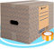 packer Pro Packung mit 20 Kartons für Umzüge und Aufbewahrung, sehr robust, mit Griffen und Klebeband, 430 x 300 x 250 mm