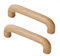 2 Stück Griffe Knöpfe Holz Massiv Küchengriffe Türgriffe Möbelgriffe Schubladengriff Hardware Hause DIY Decor Schrank Griffe für Küchen Schrank Schublade Mobel(Hole distance:96mm)