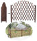 Hunde Garten Mobiler Sichtschutz Zaun - Teleskop-Holzzaun, Einsatz Im Bodenschutzgitter, Sichtschutz Für Den Außenbereich/Pflanzenklettergerüst, (Size : 170 * 112cm)