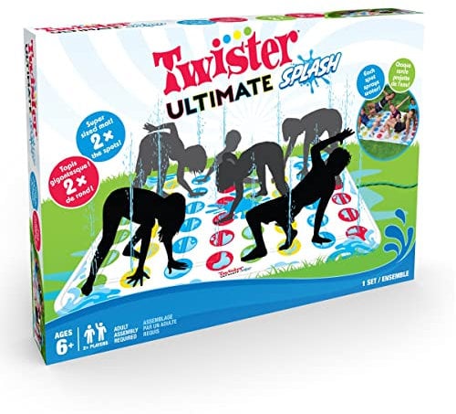 Hasbro Twister Ultimate Splash – Riesiges aufblasbares Wasser-Twister-Spiel für Kinder – Sommerspaß im Hinterhof