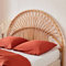 Kopfteil aus Rattan Natur passend für Betten mit einer Breite von 160 cm, B 160 x T 3 x H 130 cm