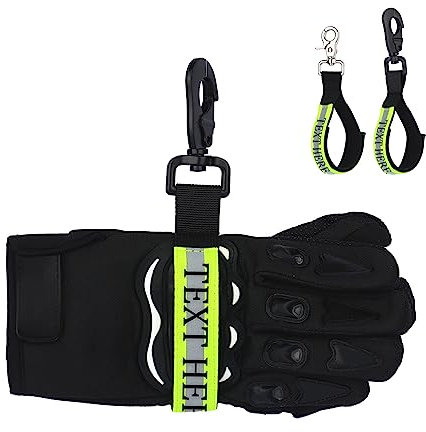 Dinikally Personalisiertes, individuelles, reflektierendes Feuerwehrmann-Arbeitshandschuhband mit Namen