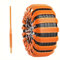 ZKUZKA Wiederverwendbare Anti-Schneeketten Autos von für VW Touran 2006-2024, Schneeketten für Autoreifen mit Kabelbinder, Autozubehör für verschneite Tage,C-Yellow 20Pcs(Four Tires)