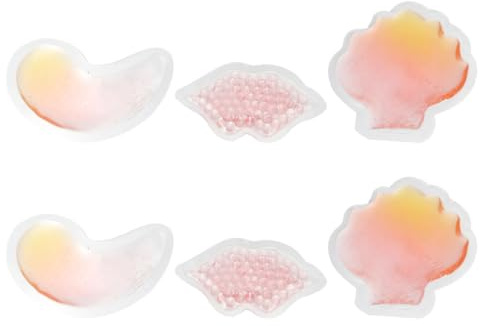 BATHVEVE 6 Stück-pack Kälte und Wärmepads Flexibel Gelkompresse Eisbeutel für Schwellungen Sportverletzungen Kopfschmerzen und Muskelbeschwerden Wiederverwendbar Gesicht Körper Schmerztherapie