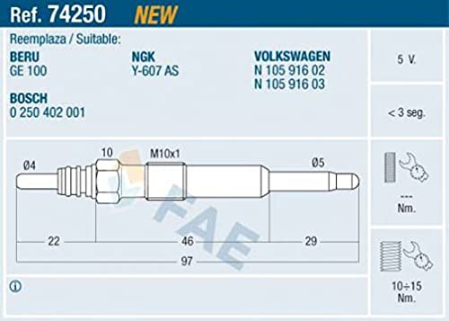 Fae 74250 - Glühkerze