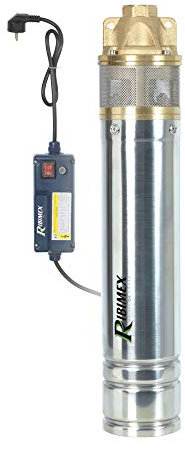 Ribimex PRPGP750/60/1TL Pompa sommersa 1 turbina in Ottone 750 W, Argento, 50x10x10 cm