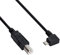 ChenYang Cavo con jack angolare a 90° con micro USB OTG e jack standard tipo B, per stampante, scanner, disco fisso, 30 cm