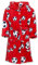 Playshoes Unisex Kinder Fleece-Bademantel Fußball 340151, 8 - Rot, 146-152