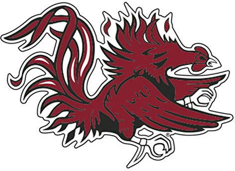 Craftique South Carolina Fighting Gamecocks, groß, Premium-Gamecock-Aufkleber, Cornhole