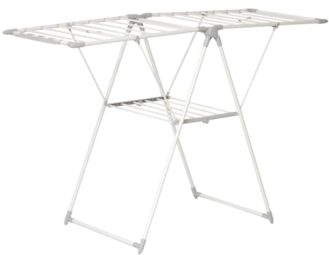 Klappbarer wäscheständer 15m deck sinai - L.106 x B.61 x H.14 cm gefaltet & geöffnet: L.155 x B.61.00 x H.96 cm - 5 five simply smart