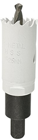 25mm HSS Hole Saw Holesaw Bi-Metal Blade Cutter Drill and Drill Adaptor Arbor