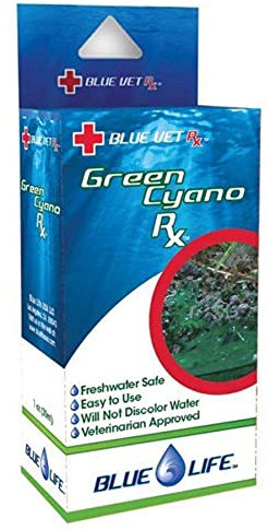 Blue Life Green Cyano Rx Treat Cyano Bacteria Freshwater Aquarium Fish Tank