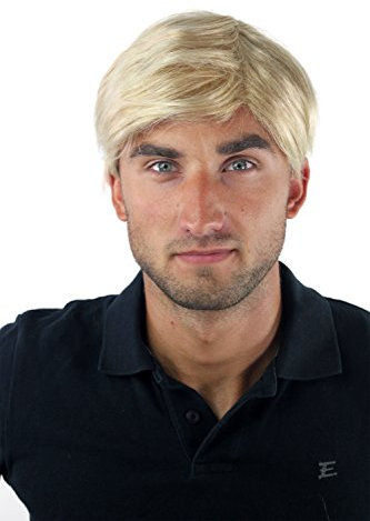 WIG ME UP - GFW-994-24BT613 Herrenperücke Perücke Männer Toupet Kurz Jugendlich Modisch Blond-Mix