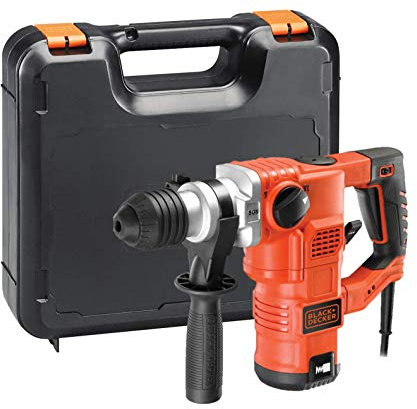 BLACK+DECKER Martello Tassellatore e Scalpellatore con Accessori in Valigetta