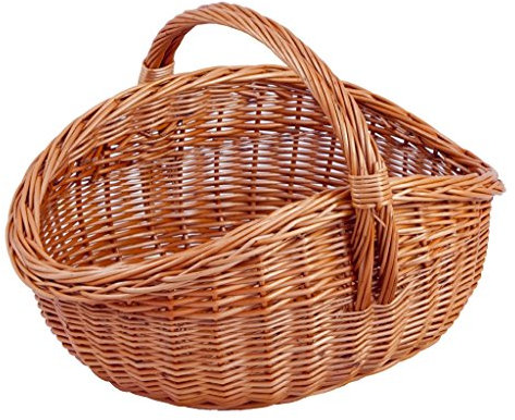 Backideen Einkaufskorb oval, braun, T 42cm x B 29cm x H 17cm