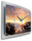 Kreative Feder Felsen Chill Out 3D XXL Designer leise Funk Wanduhr Funkuhr modernes Design WAA043FL (80x40cm)