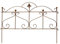 Beetzaun Gartenzaun Zaun Zaunelement Rankhilfe Metall Eisen Rost Deko 62cm hoch x 80cm lang